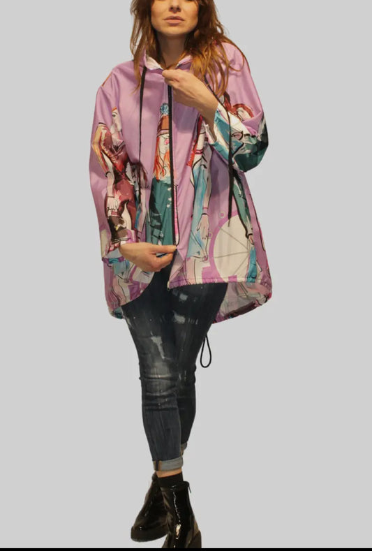 Fancy Raincoat. Print/Mulberry/BanBat